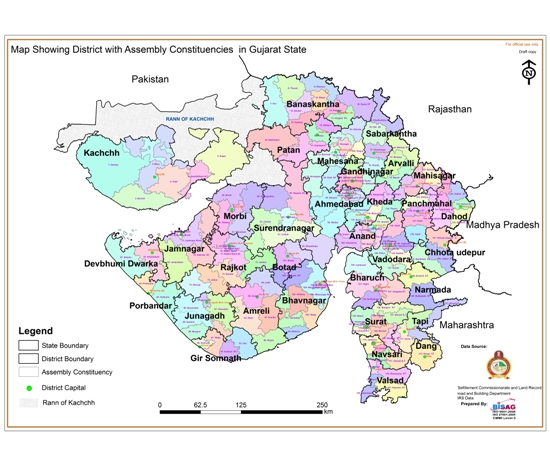 List of Districts in Gujarat State - Latest All Names of Gujarat Districts