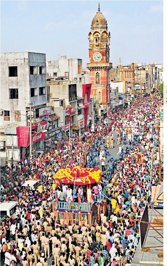 Jagannath Rath Yatra Route in Vadodara Gujarat