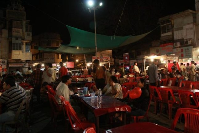 Manek Chowk Night Food Market in Ahmedabad