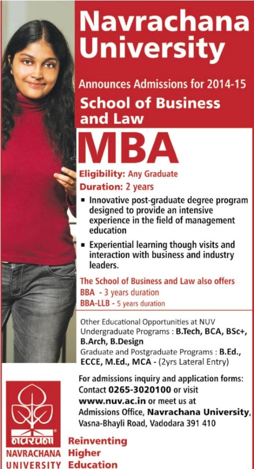 Navrachana University in Vadodara – School Of Business and Law at Baroda