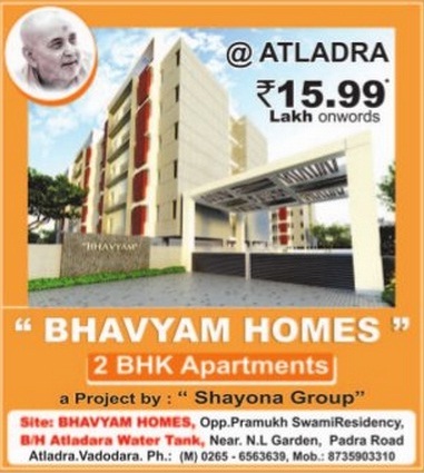 Bhavyam Homes in Vadodara by Shayona Group