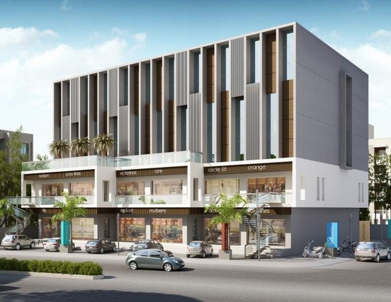 Siddharth Upscale in Vadodara Premium Showrooms & Offices by B R Patel Group