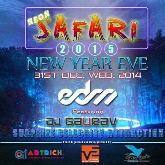 31st Neon Safari 2015 New Year Eve in Ahmedabad