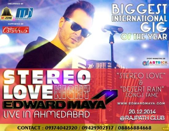 Stereo Love Night with Edward Maya Live in Concert in Ahmedabad
