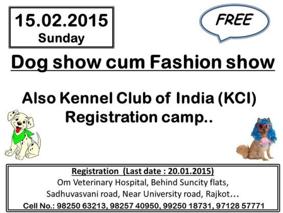 4th Dog Show Cum Fashion Show in Rajkot by Kennel Club of India (KCI) Gujarat