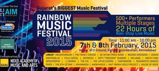 Rainbow Music Festival 2015 Ahmedabad